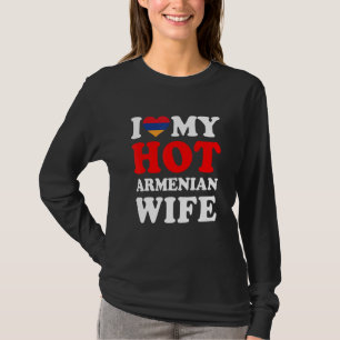 T-shirt J'aime ma femme arménienne sexy Cadeau drôle pour 