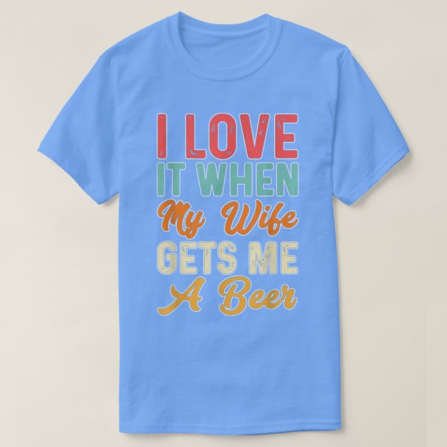 T-shirt J'aime ma femme artisanat bière microbrasse houblo (Design devant)