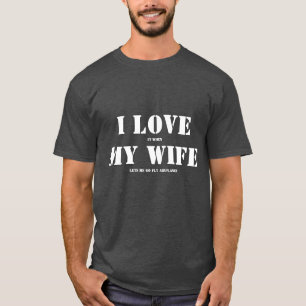 T-shirt J'aime ma femme, avion RC