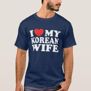 T-shirt J'Aime Ma Femme Coréenne