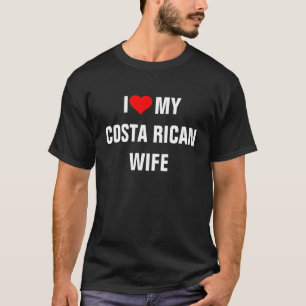 T-shirt J'Aime Ma Femme Costaricaine