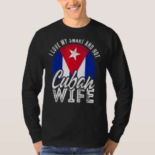 T-shirt J'Aime Ma Femme Cubaine Intelligente Et Chaude