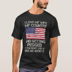 T-shirt J'aime ma femme dans mon pays et je me fais encule