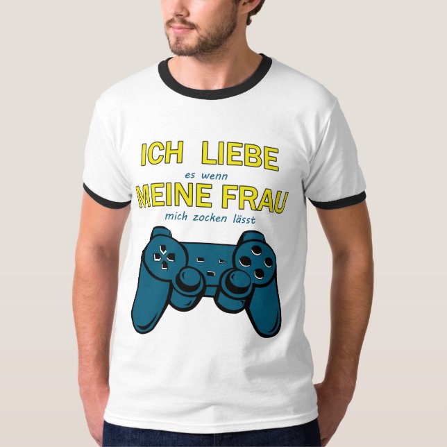 T-shirt J'aime ma femme - Gaming Design (Devant)