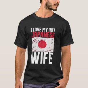 T-shirt J'aime ma femme japonaise chaude long manches T