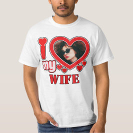 T-shirt J'Aime Ma Femme Personnalisée