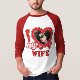 T-shirt J'Aime Ma Femme Personnalisée