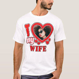 T-shirt J'Aime Ma Femme Personnalisée