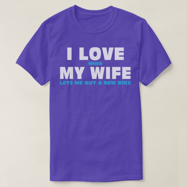 T-shirt J'Aime Ma Femme Quand Elle Me Laisse Acheter Un No (Design devant)