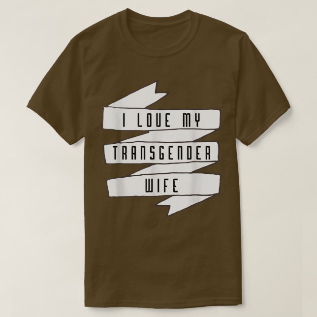 T-shirt J'aime ma femme transgenre Trans Pride Sensibilisa (Design devant)