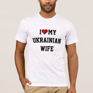 T-shirt J'aime ma femme ukrainienne