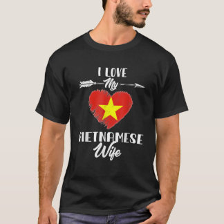 T-shirt J'aime ma femme vietnamienne Vietnam