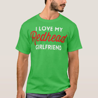 T-shirt J'Aime Ma Fille À Tête Rouge Ami Drôle Mignonne Ca