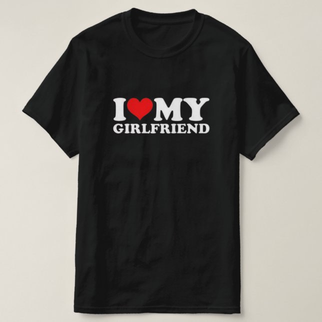 T-shirt J'Aime Ma Fille Chemise Je Coeur Ma Fille (Design devant)