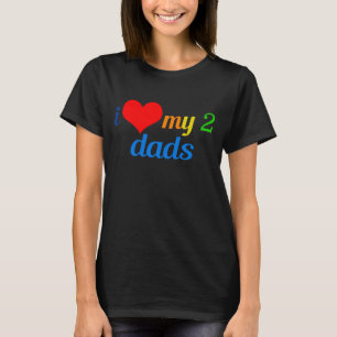 T-shirt J'Aime Ma Fille Gay pride Deux Pères