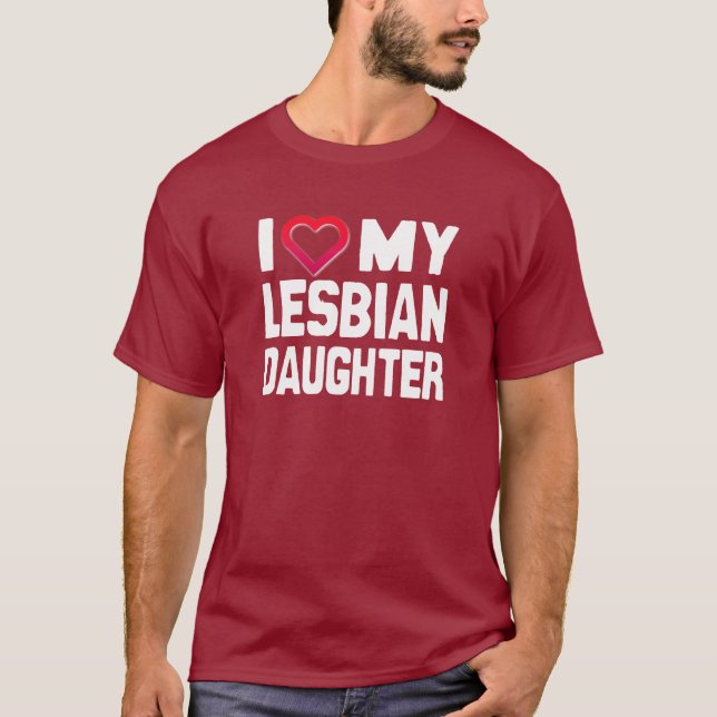 T-shirt J'AIME MA FILLE LESBIENNE - -.png (Devant)