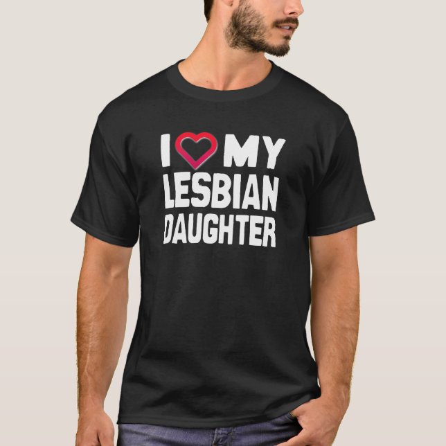 T-shirt J'AIME MA FILLE LESBIENNE - -.png (Devant)