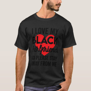 T-shirt J'Aime Ma Fille Noire Alors S'Il Vous Plaît Restez