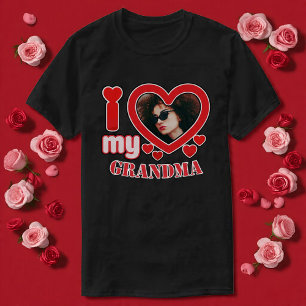 T-shirt J'aime ma grand-mère personnalisée