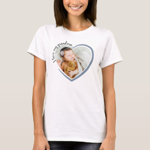 T-shirt J'aime ma grand-mère photo du coeur