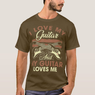 T-shirt J'Aime Ma Guitare Et Ma Guitare M'Aime Musicale Da