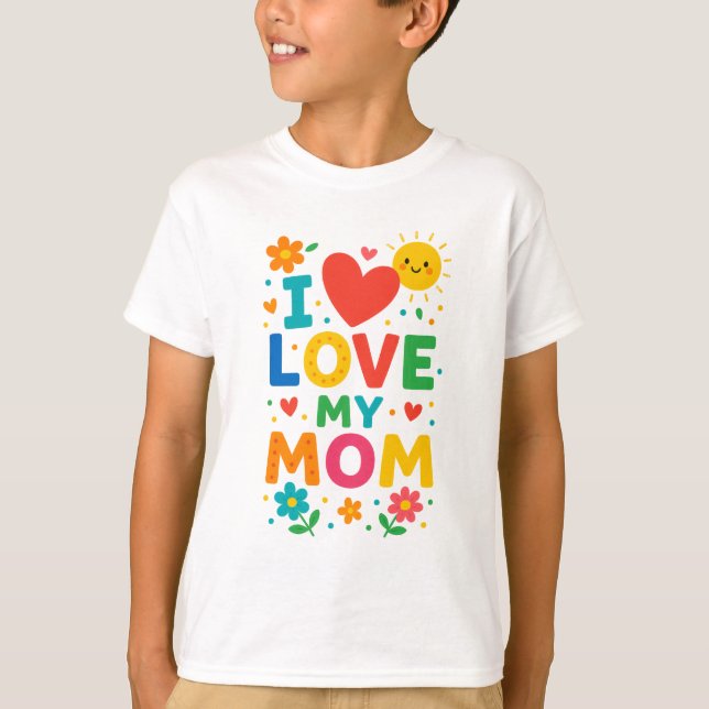 T-shirt J'aime ma maman (Devant)