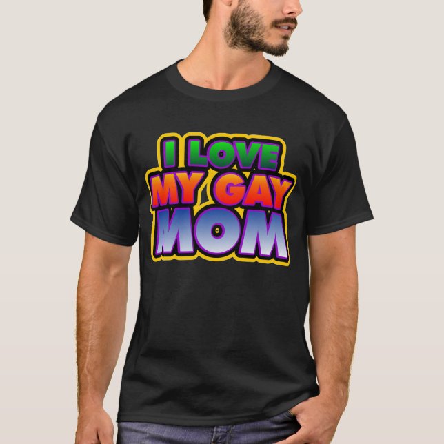 T-shirt J'aime ma maman gaie (Devant)