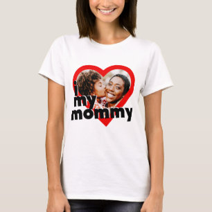 T-shirt J'aime ma maman Joyeux coeur de la fête des mère