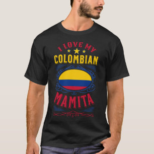 T-shirt J'aime ma mamita colombienne