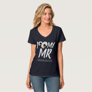 T-SHIRT J'AIME MA PERSONNALISER DE PHOTO DE COUPLE, M.
