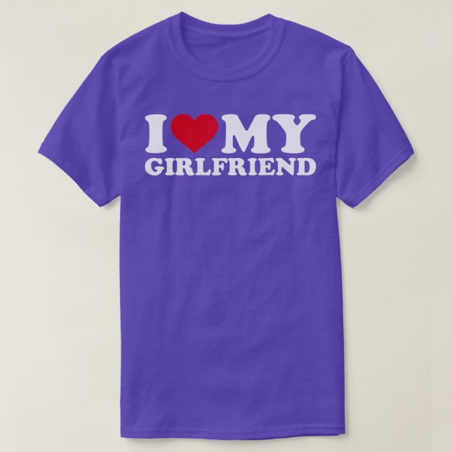 T-shirt J'aime ma petite amie (Design devant)