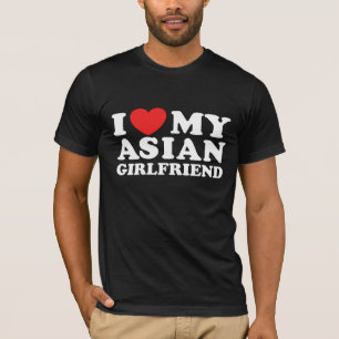 T-shirt J'Aime Ma Petite Amie Asiatique