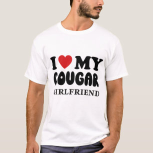 T-shirt J'Aime Ma Petite Amie Cougar