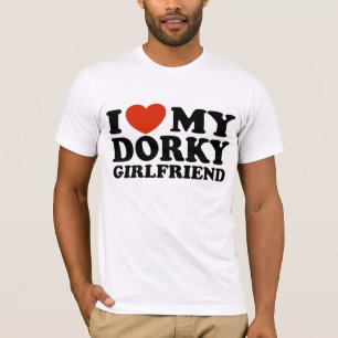 T-shirt J'Aime Ma Petite Amie Dorée