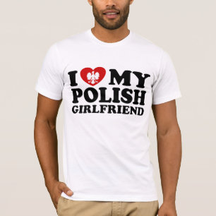T-shirt J'Aime Ma Petite Amie Polonaise