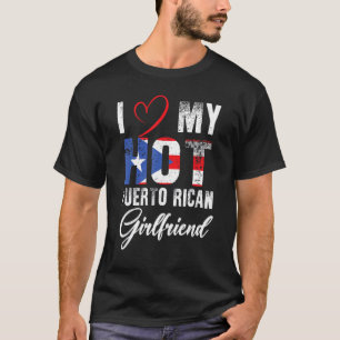 T-shirt J'Aime Ma Petite Amie Portoricaine Fier Puerto