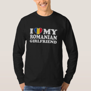 T-shirt J'aime ma petite amie roumaine