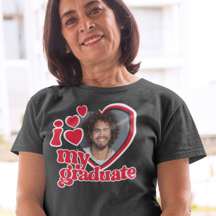T-shirt J'aime ma photo d'études supérieures personnalisée