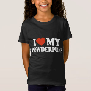 T-Shirt J'Aime Ma Poudrière, Amoureux des chiens Chinois C