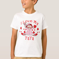 J'aime ma poupée et coeurs de chiffon de YaYa