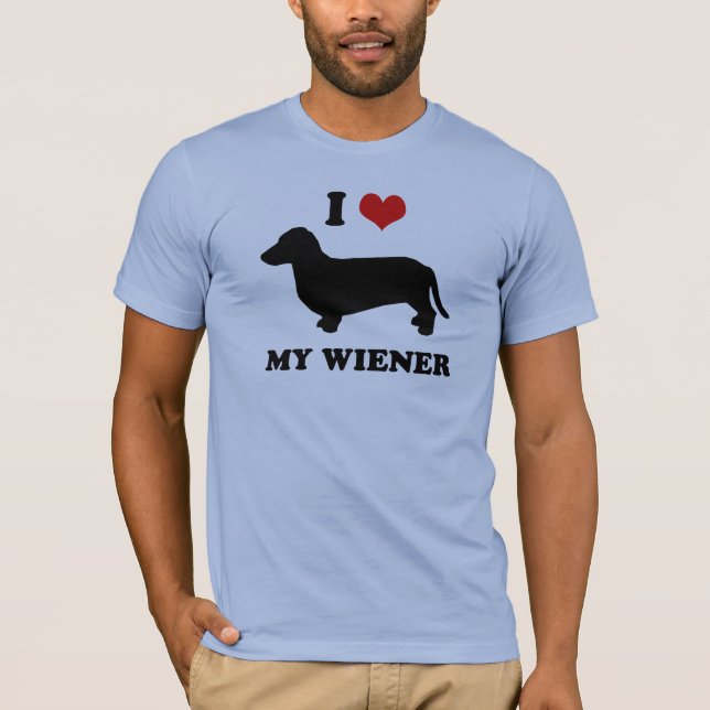 T-shirt J'aime ma saucisse (Devant)