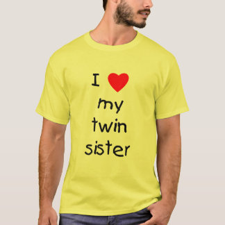 T-shirt J'aime ma soeur jumelle