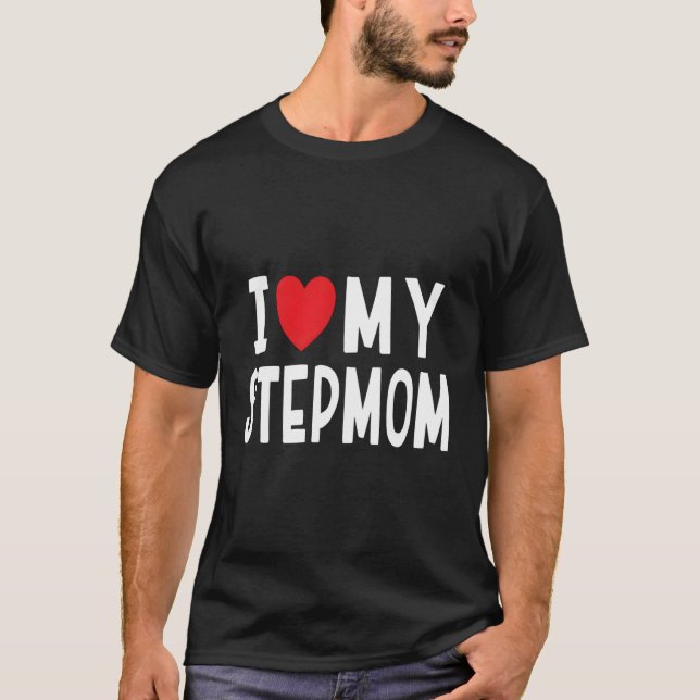T-shirt J'aime ma Stepmamie Fête de la famille des pas (Devant)