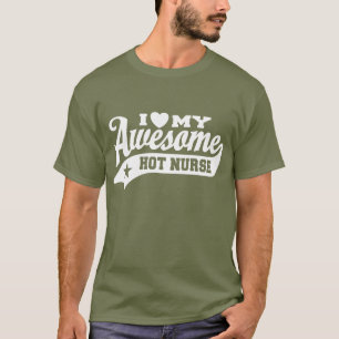 T-shirt J'Aime Ma Super Infirmière Chaude
