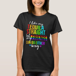 T-shirt J'Aime Ma Tequila Droit Lgbt Pride Gay Lesbian
