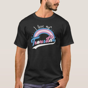 T-shirt J'Aime Ma Transdad   LGBTQ   Transgenre