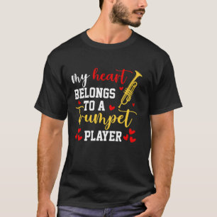 T-shirt J'aime ma trompette Joueuse Mari épouses Couples B