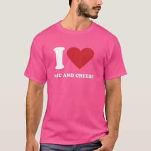 T-shirt J'aime MAC ET FROMAGE I Heart MAC ET FROMAGE
