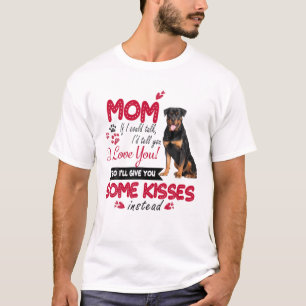 T-shirt J'aime Maman Rottweiler Chien Maman Fête Des Mères
