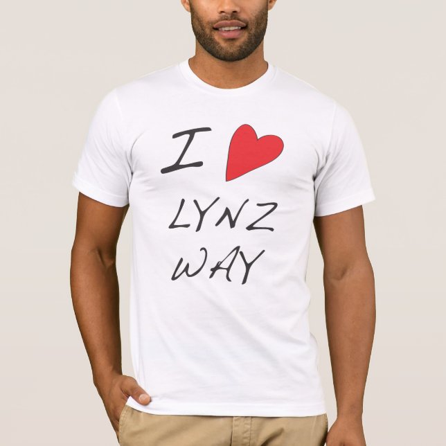 T-SHIRT J'AIME… MANIÈRE DE LYNZ - PIÈCE EN T (Devant)